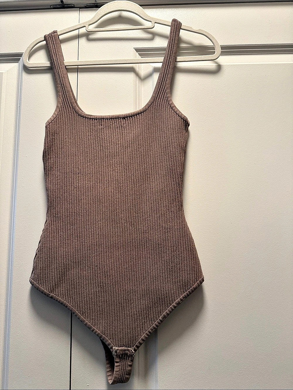 Altar’d State Rib Bodysuit Brown/Tan